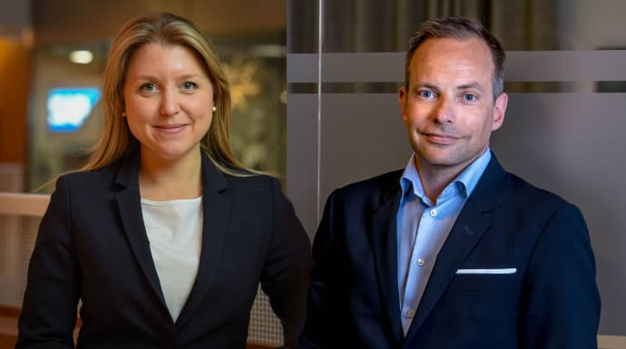 SAPs Malin Teeling o Itelligences Mico Österholm